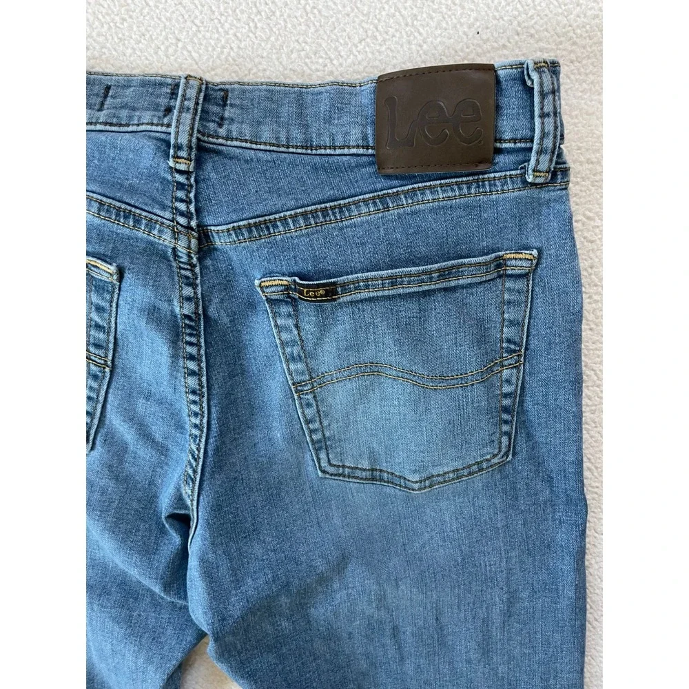 Lee Mens 31x26 Classic Fit Jeans Blue S Gene Cone Denim Stretch 2006850 Hemmed